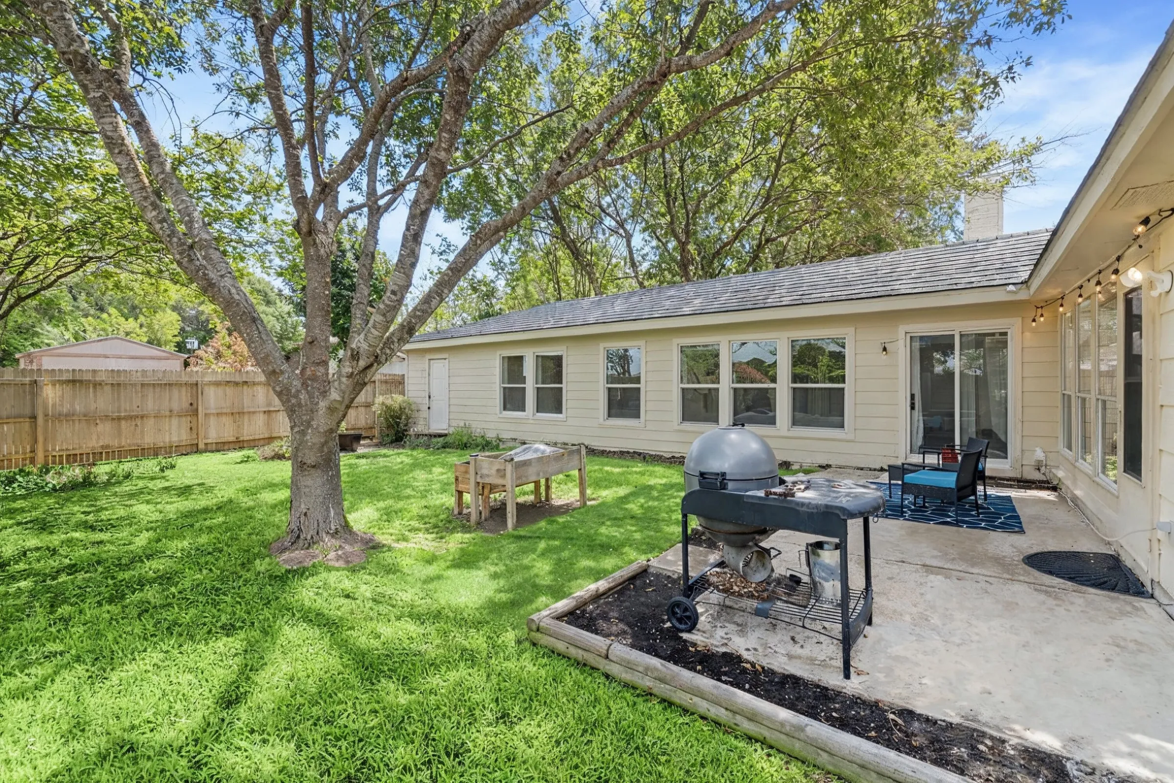Los Angeles attached ADU extension with covered patio area backyard integration and connected living space design